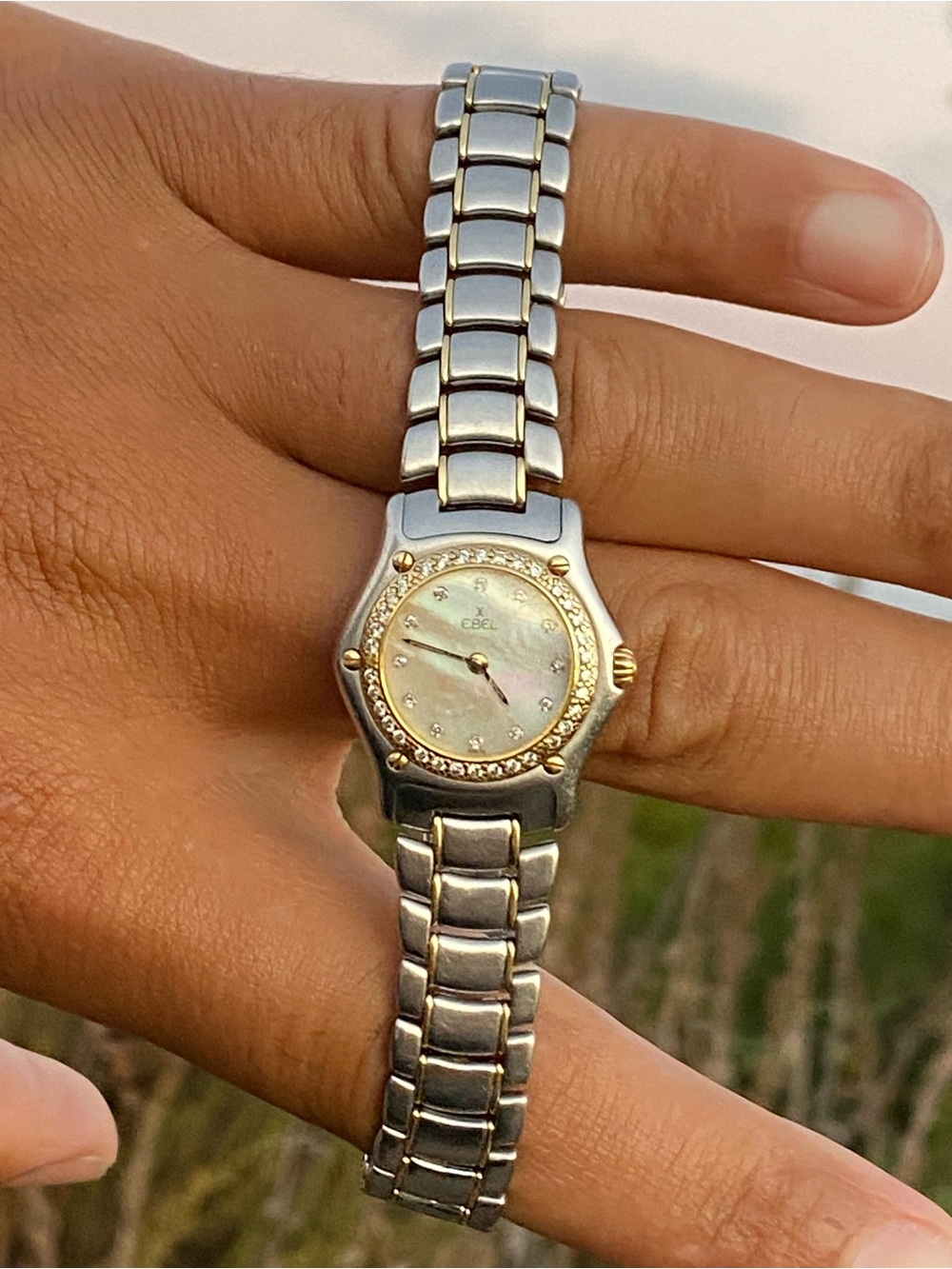EBEL 1911 Ladies Two-Tone 18k
Gold MOP Diamond Watch Ref
190910
